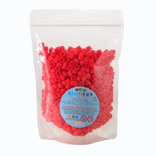 [MYTOYS] 마이 디폼블럭 1000pcs 대용량 리필팩 43종 선택_도안집 증정, #25. 1000개 빨강색, 1개