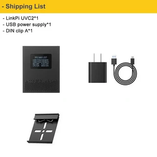 Link Pi UVC2 양방향 USB 인코더/디코더 4K30fps NDI/ SRT H.265 인코딩 듀얼 카메라 액세스 지원 모니터, 01 UVC2, 03 패키지3