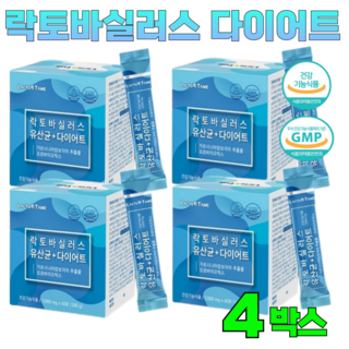 플러스 유산균 다이어트 모유 유래 유산균 락토바실러스 가르시니아 체지방 장건강 포스트 바이오틱스 식약처인증 분말, 4박스, 180g