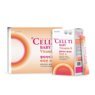 셀티아이 베이비 비타민D [생균전문관리유산균] 우리 아기 첫 유산균 잘 누는 우리 아이 유산균 비타민D 함유, 2박스, 30회분