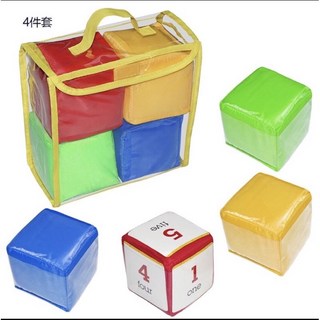 插卡骰子組（含透明袋）, 紅, 綠, 藍, 黃, 1套