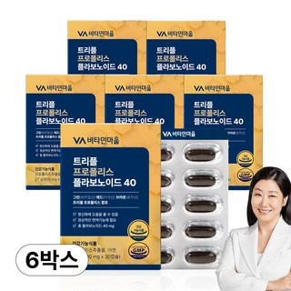 비타민마을 트리플 프로폴리스 플라보노이드 40mg, 6개, 30정