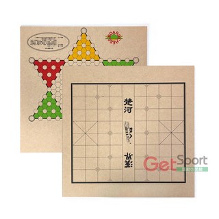 鐵人牌跳棋板(象棋跳棋二用)(親子遊戲/桌遊/木製棋盤/台灣製), 詳見包裝, 隨機出貨, 1個