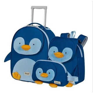 Samsonite 兒童行李箱背包組 企鵝造型 藍色