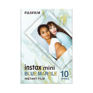 FUJIFILM 富士 instax mini 拍立得底片 (2入/20張/卡通/空白), 1個, mini 藍石紋底片20張