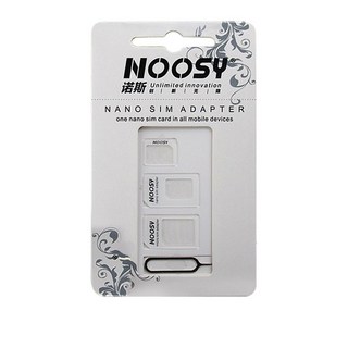 京軒 SIM轉接卡 卡套《3種大小卡套 退卡針》小卡轉大卡 轉接卡 sim卡還原 Nano Micro, 1個, 四合一 SIM卡卡套