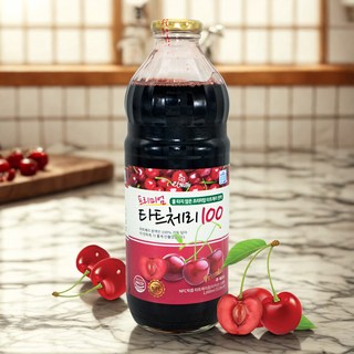 일반체리보다 비타민 함량이 높다고 알려진 타트체리!! 이젠 물 타지 않은 프리미엄 타트 체리 원액을 만나보세요!!!, 1L, 5세트