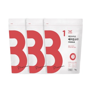 레인보우샵 베이킹소다 프리미엄 1kg 3개입 총3kg, 3개