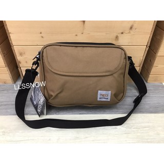 Neo Stream 韓國潮流多格層拉鍊側背包 防潑水尼龍斜背包 男生外送包 (現貨), 卡其色(#8222+42)