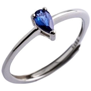 [AND] 藍寶石水滴戒指 經典系列 Pear 天然寶石 珠寶銀飾 安的珠寶