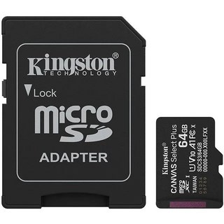 金士頓 microSDXC 64GB 128GB 記憶卡 (SDCS2/64G/128GB), 1個