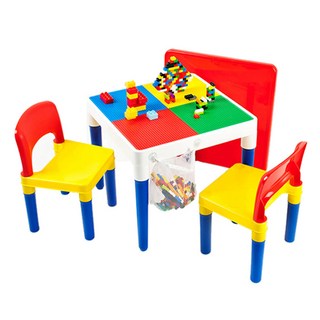 NEW 블럭놀이테이블 2in1 레고 기본블럭 호환, 단품