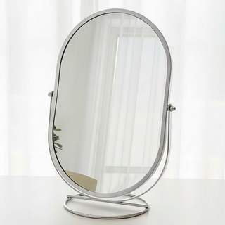 버디트로브 회전 탁상거울 메이크업 면도, 실버