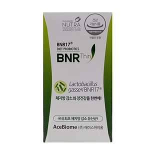[본사정품] BNR17 비에날씬 다이어트 유산균 모유유래 450mg 60캡슐 장건강 체지방감소 모유유산균 락토바실러스, 1개, 60정