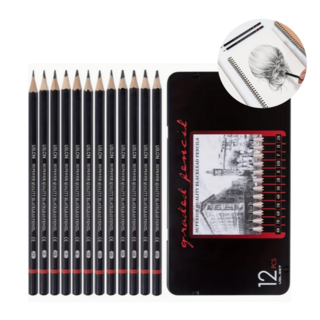빌픽 전문가용 미술 드로잉 소묘 스케치 크로키 연필 세트, 1세트