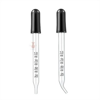 實驗室玻璃滴管 帶刻度 精準量測 學習工具 化學實驗器材, 1個, 1ml