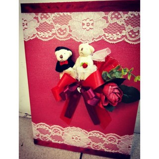 公主的夢中婚禮工作室 結婚證書-永結同心熊款 手作小物 結婚用品 婚禮紀念, 1個