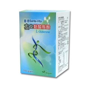善得 Sante-Vita 左旋麩醯胺酸 L-Glutamine 110克 台灣製造 Vegan, 1個