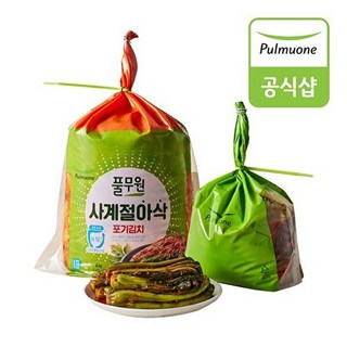 풀무원 [생산직송] 사계절아삭포기김치(4kg)+갓김치(2kg), 없음