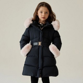 닥스키즈 25FW 여아 프리미엄 다운점퍼 네이비 DVW25JN70M NV_P405074889