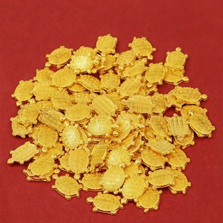 聚寶小舖 開運招財五寶 金條 金龜 如意 花生 算盤 聚財小物 擺飾配件 擺設, 小金龜