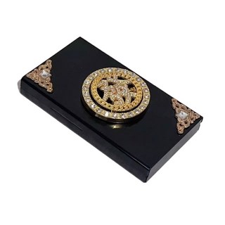 精緻鑽飾黑色香菸盒 時尚便攜 送禮自用皆宜