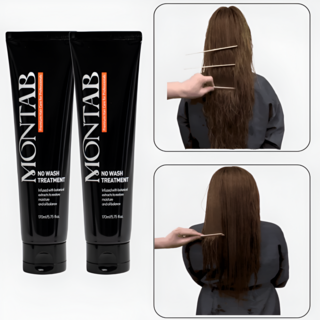 몬탭 노워시 트리트먼트 단백질 영양제 손상 헤어팩, 2개, 170ml