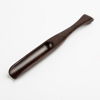 【自在坊茶具】實木茶勺 花梨木 黑檀木 雞翅木 茶鏟 茶匙 日式手工竹製茶勺 茶具配件 茶道用品 六君子, 黑檀木茶鏟, 1個