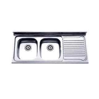 씽크볼 SD1200 - BS백조 더블볼 씽크대상판, 우볼, 우볼