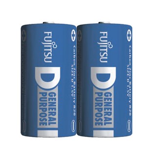 FUJITSU 富士通 1號碳鋅電池 乾電池 (2入) - 穩定電力，經濟實惠, 1個