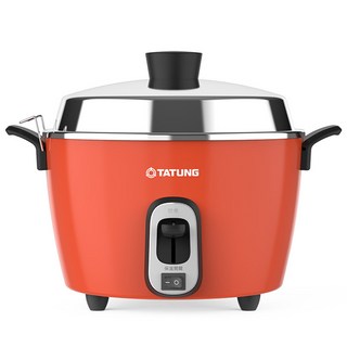 TATUNG 大同 6人份 220V 不鏽鋼保溫電鍋-紅色 異電壓電鍋 TAC-06R-MV2LR, TAC-06R-MV2LR(220V)