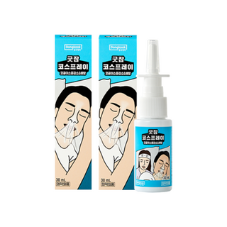 동국제약 굿잠 코골이 방지 코스프레이 코골이 소음 방지&예방 30ml, 2개