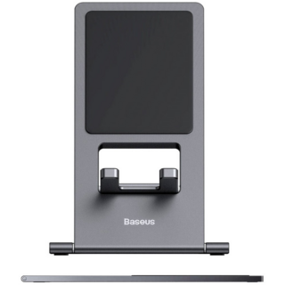 휴대용 슬림 받침대 스탠드 접이식 거치대 각도조절 알루미늄 스마트폰 태블릿 패드 데스크 탁상용, 1개