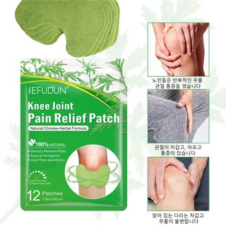 쑥 온열 패치 허리 목 무릎 찜질 패드 혈액순환 통증완화 부드러운 피부접착, 무릎 파스, 2개