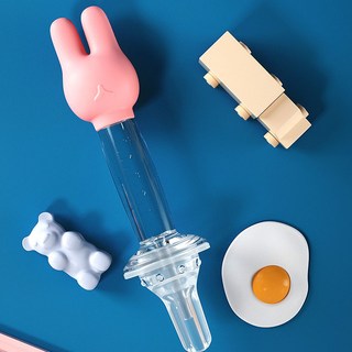 실리콘약병 약통 물약병 아기 투약병 물약통 약주사기, 핑크, 1개, 네코네코 실리콘약병