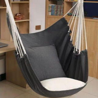 그네의자 탈부착 실내그네 해먹의자 가정용 감성 베란다 그네 흔들의자 흔들그네 1인그네 성인그네, 그레이