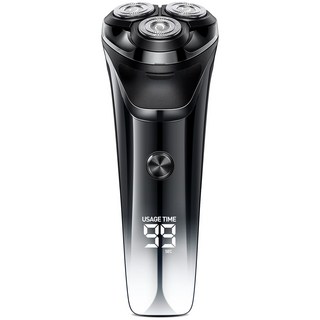 LifeSync FK373 남자 전기면도기 3헤드 생활방수 건식 습식 면도 트리머 포함 남성 선물 추천, 블랙 그라데이션