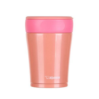 象印 0.36L 可分解杯蓋不鏽鋼真空燜燒杯 SW-GA36 燜燒罐食物罐保溫杯, 糖粉橘, 1個, 360ml