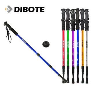 DIBOTE 迪伯特 236 直柄三節式登山杖, 銀色, 1個