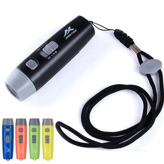 에코럭키 버튼식 전자휘슬 전자호루라기 누르는 호신용호각 운동 3단휘슬, 버튼식 전자휘슬 주황, 1개