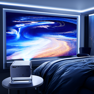 루미빔 4000안시 빔프로젝터 AI 낮에도 선명 초고화질 IMAX급 대화면 100인치, 스마트형+짐벌 포함