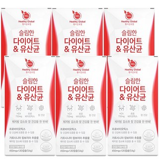 다이어트 유산균 체지방 감소 체지방컷 17 슬림핏 유산균 식약처인증, 6개, 120정