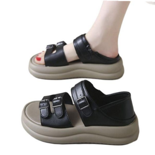 여성샌달 캐주얼 여자 키높이 신발 샌들 여름 슬리퍼 슈즈