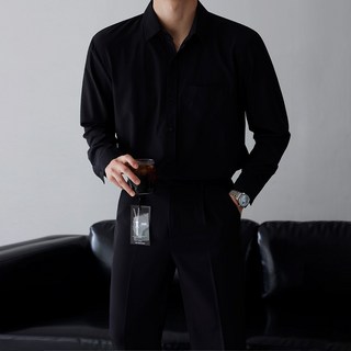 베이직바이블 남자 구김없는 셔츠 가을 정장 남성 빅사이즈 드레스 링클프리 와이셔츠 빅사이즈(10color)