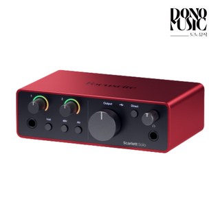 포커스라이트 Scarlett Solo 4세대 앰프 오디오, Scarlett Solo 4th+총알잭, 혼합색상