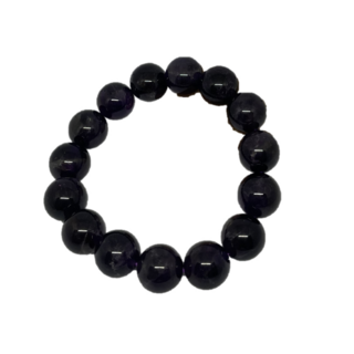 天然紫水晶手鏈 大顆粒14mm 帝王紫 女生手鍊 避邪保平安 提升職場人緣