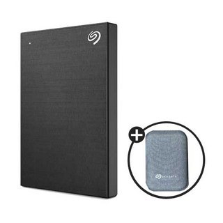 씨게이트 외장하드 2TB 2테라 원터치 외장 HDD USB 맥북 컴퓨터 저장장치 데이터복구, (2) 실버파우치, 01.블랙