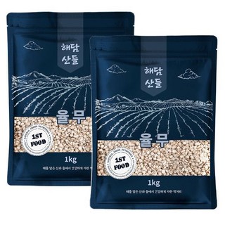 국산 율무 2kg (1kg x 2봉) l 쌀 잡곡 l 지퍼팩 포장, 2개