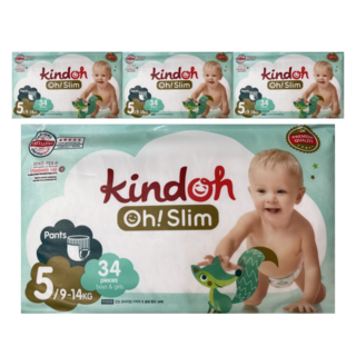킨도 프리미엄 오슬림 팬티형 기저귀, 5단계, 136매