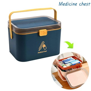 다봄마켓 Medicine chest 넉넉 수납 심플한 디자인 구급상자 중형 *터키blue, 1개